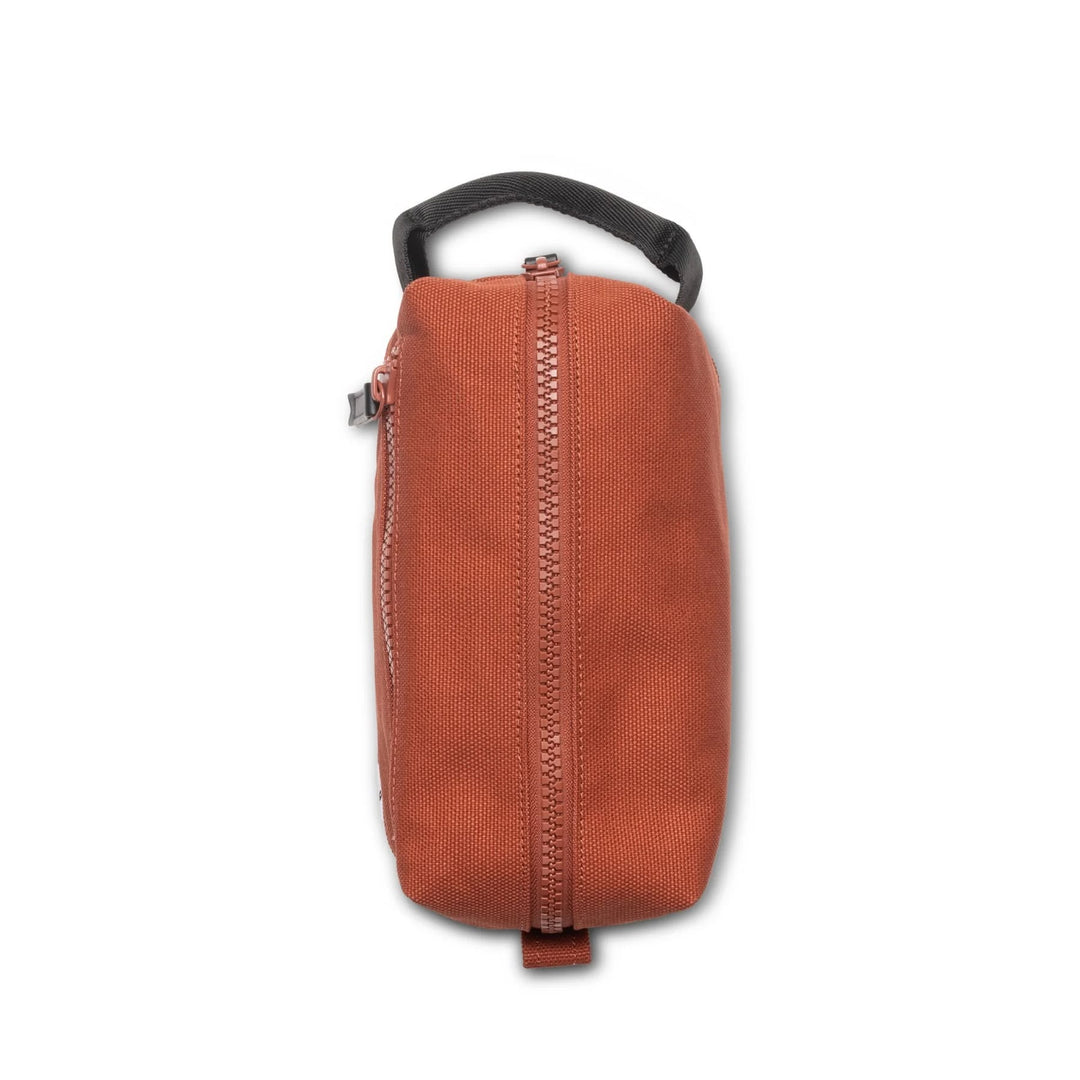 Dopp Kit Canvas Zip Toileteries Bag - Burnt Clay