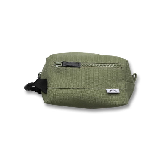 Dopp Kit Canvas Zip Toileteries Bag - Moss