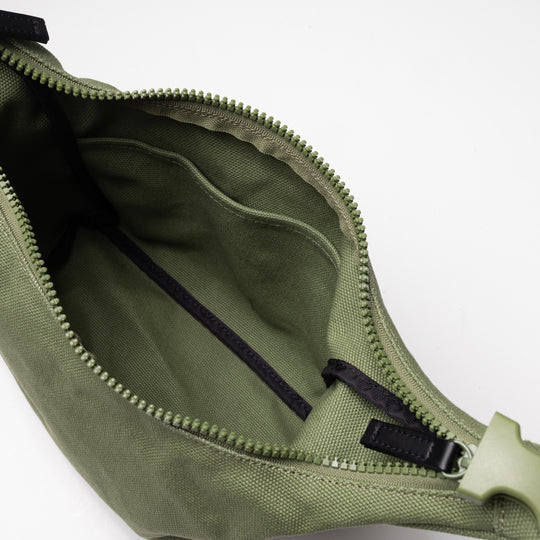 Goodie Bag Canvas Zip Bag - Moss