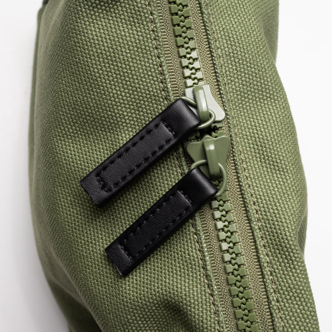 Goodie Bag Canvas Zip Bag - Moss