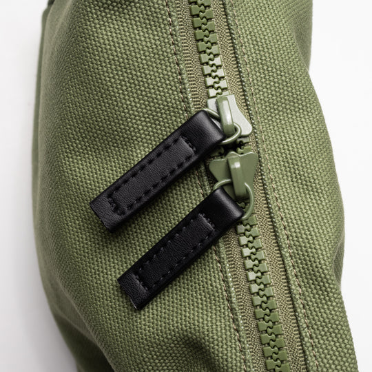 Goodie Bag Canvas Zip Bag - Moss
