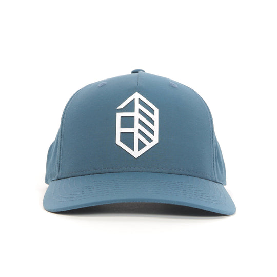 Athletic Utility Curved Snapback - Steel Blue