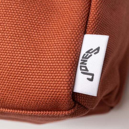 Goodie Bag Canvas Zip Bag - Burnt Clay