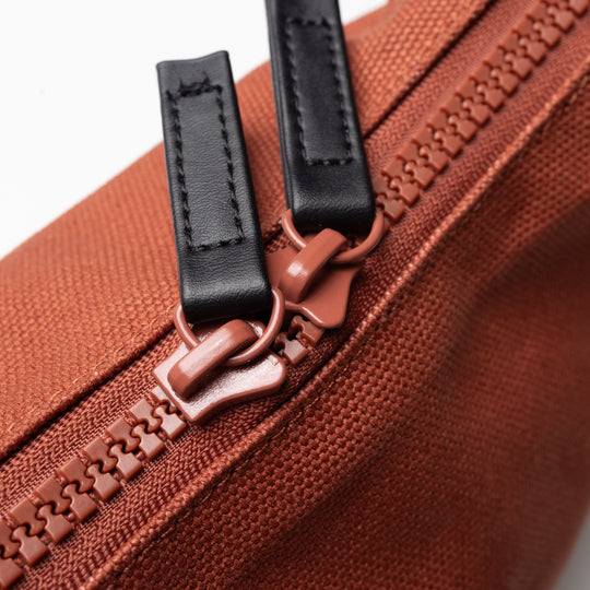 Goodie Bag Canvas Zip Bag - Burnt Clay