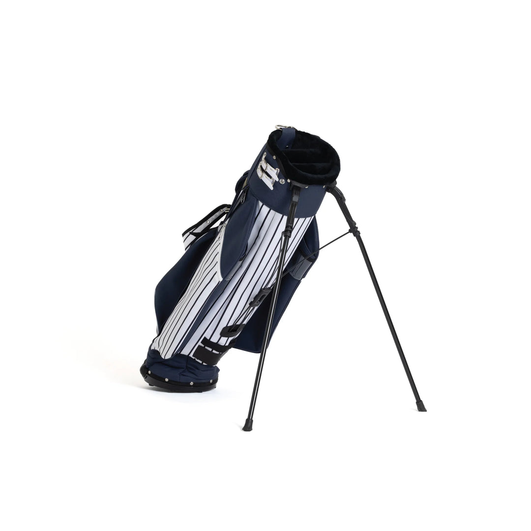 Classic Stand-Navy Pinstripe