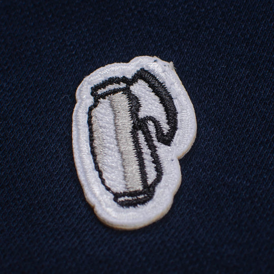 Original Polo Grey Golf Bag Badge - Navy